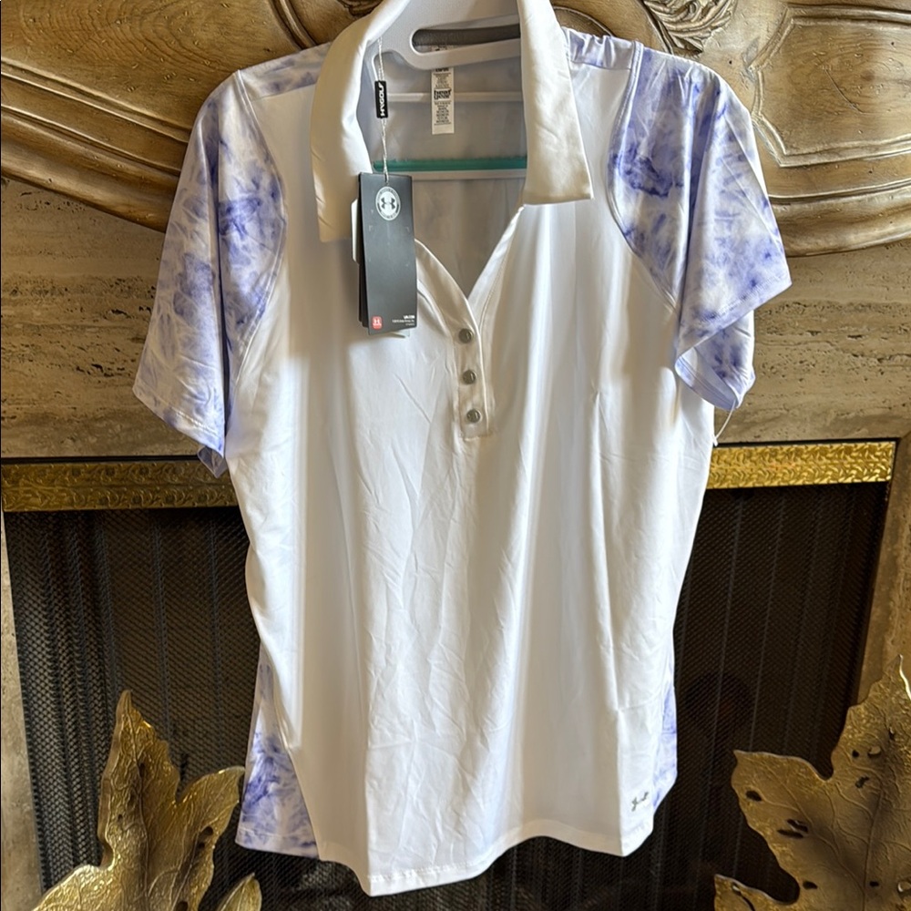 White and Purple Polo Shirt - Picture 14 of 16